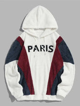 Paris Color-Blocked Fleece Hoodie Modavivo